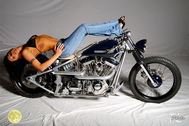 American Motorcycle Service customized Harley