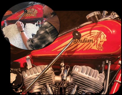 1936 Indian Motorcycle Print by John Guillemette