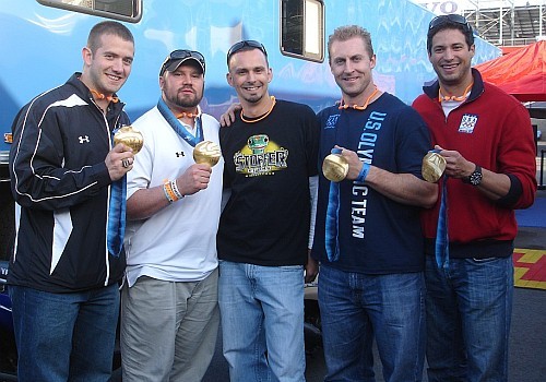 Ed with the Olympic Bobsled Team