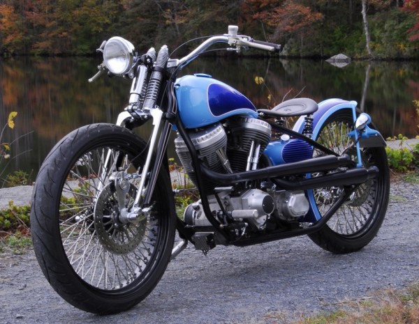 Dave Perewitz - Custom Blue Motorcycle